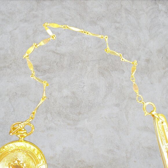 COLIBRI -- Swiss Quartz Pocket Watch/PenKnife, NOT WORKING, Wood Box, Never Used - Picture 7 of 16